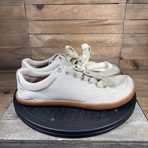 Splay Freestyle Mens Size 8 Beige Shale Gum Canvas Barefoot Minimalist Sneaker